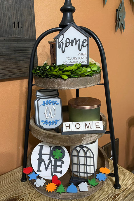 DIY Take Home Kit - Tiered Tray Decor