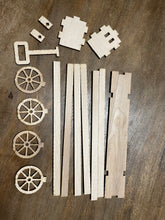DIY Take Home Kit - Tabletop Wood Wagon