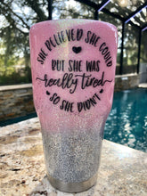 Custom Glitter 30oz Tumbler - Local Pickup